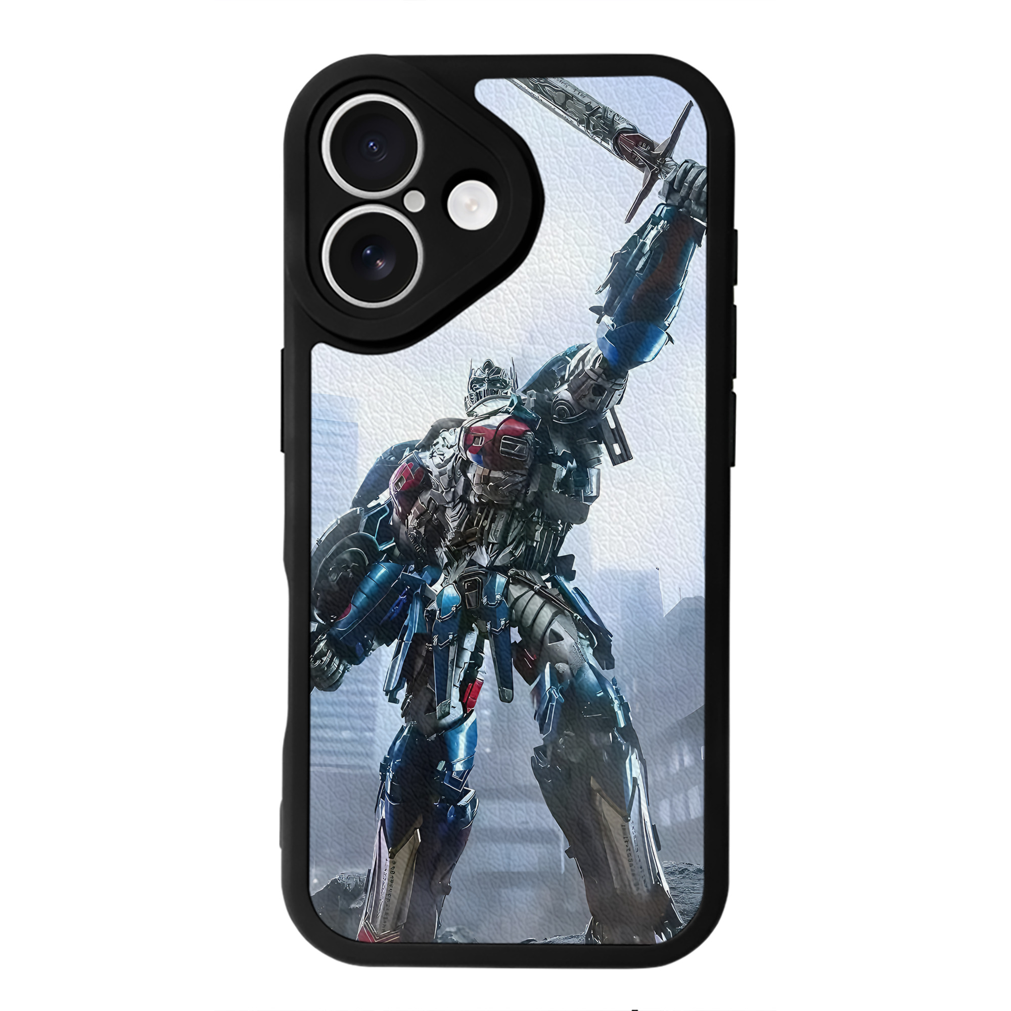 （画像用） Transformers トランスフォーマー 【iPhone 16シリーズ対応】シリコンスマホケース（レザー調） 材質：シリコン